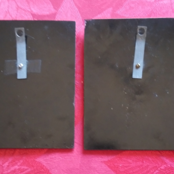 PR ANTIQUE Blue Mirror Religious Plaques - Picture 5 of 5